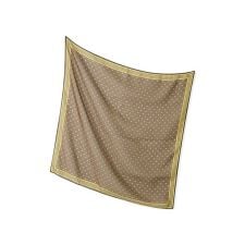 ドット柄ラインスカーフ