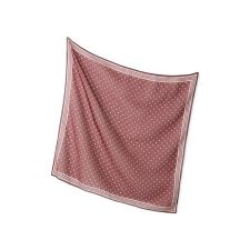 ドット柄ラインスカーフ