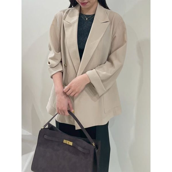 新品　今期　ミラオーウェン　チェック金釦ダブルブレストブレザー ミラ オーウェン Mila Owen チェック金釦ダブルブレストブレザー