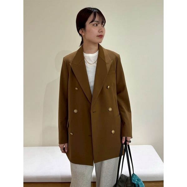 Mila Owen クールタッチ金釦ダブルブレストブレザー Mila Owen｜クールタッチ金釦ダブルブレストブレザー | Rakuten