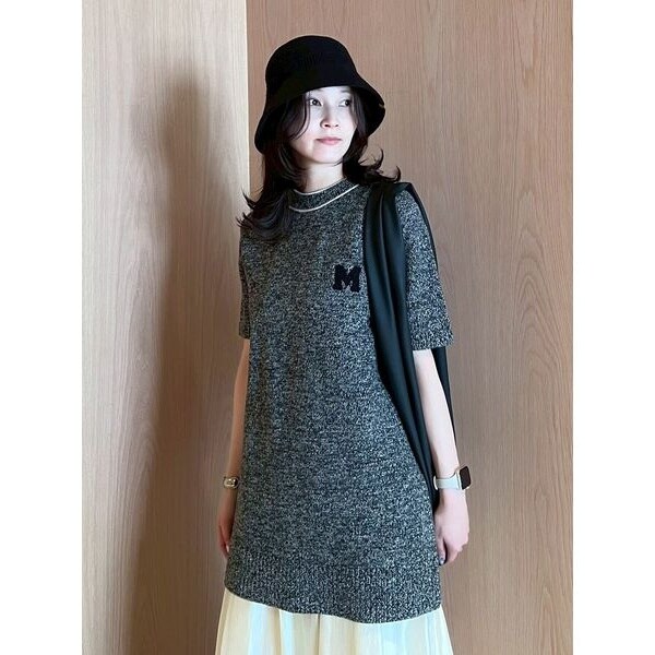 セットアイテム】ポロ衿ニットタックフレアスカートコーデSET | ミラ