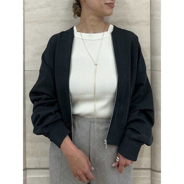 ステンカラーフェイクレザーブルゾン | ミラ オーウェン(Mila Owen