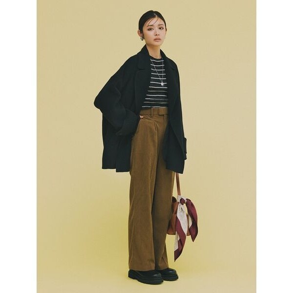 woolコクーンシルエットピーコート | ミラ オーウェン(Mila Owen