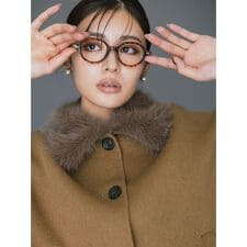 ミラ オーウェン(Mila Owen)のポイントオーバルセルフレームダテメガネ