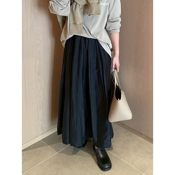 【Rouge vif la cle】 ロング バルーン スカート パープル 一部店舗限定】とろみバルーンスカート｜OUTLET / アウトレット