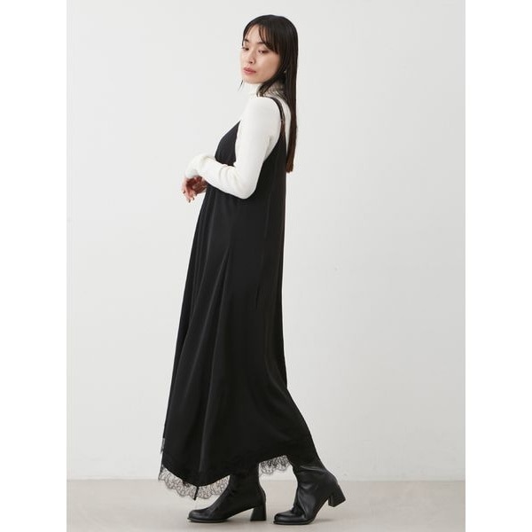 Spick&Span リネンレーヨンストレートワンピース リネンレーヨンストレートワンピース | スピック＆スパン(Spick