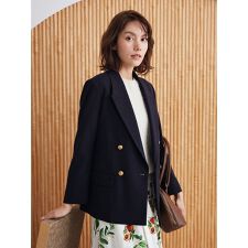 金釦ダブルブレストブレザー
