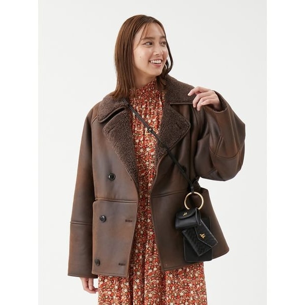 ミルキーシアースタンドカラーパーカーブルゾン | ノーブル