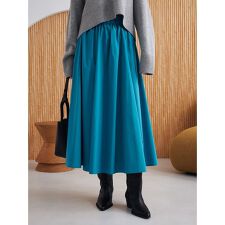 ミラ オーウェン(Mila Owen)の【00サイズあり】ウエストゴムギャザーマキシスカート