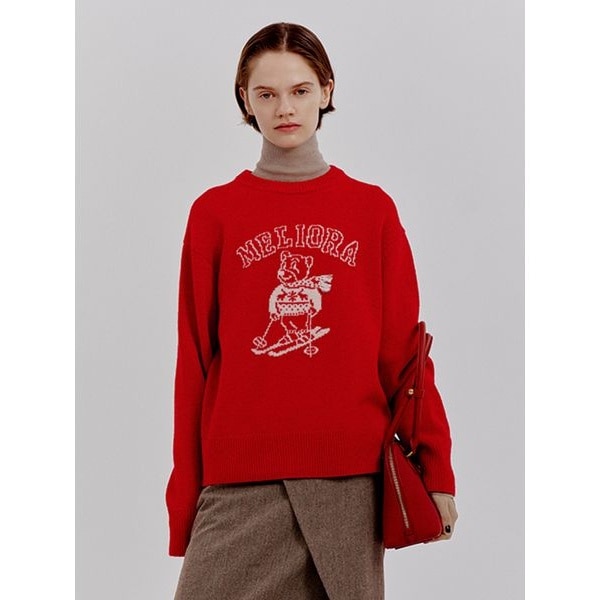 セットアイテム】ポロ襟ワイドリブベアSETモヘアニット | ミラ