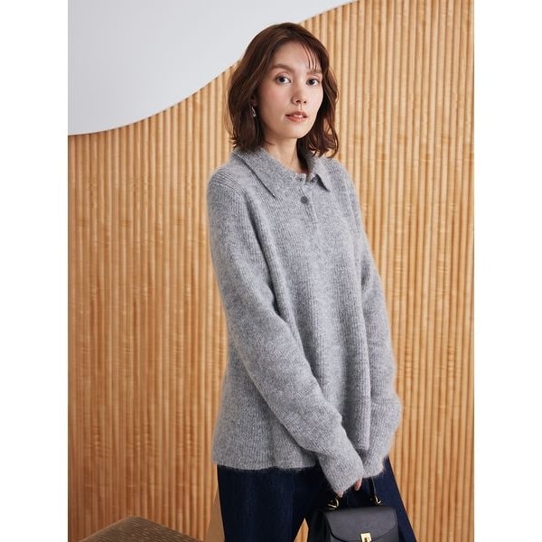 4WAYモヘヤラメペプラムニットプルオーバー | ミラ オーウェン(Mila