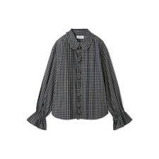 ミラ オーウェン(Mila Owen)のフリルカラーパフスリーブブラウス