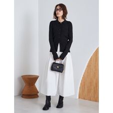 ミラ オーウェン(Mila Owen)の【セットアイテム】ポロ衿ニットタックフレアスカートコーデSET