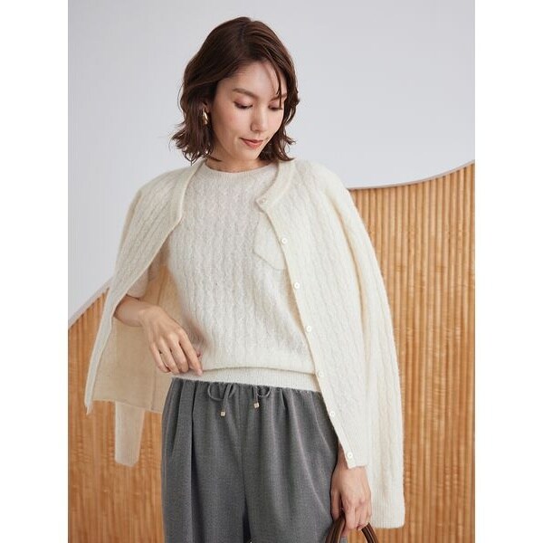 フェイス金釦カーデ | ミラ オーウェン(Mila Owen) | マルイウェブチャネル