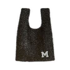 ミラ オーウェン(Mila Owen)のビーズバッチ付きラメニットトートバッグ