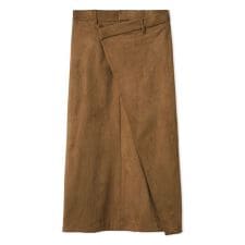 【セットアップ対応】スウェードアシメストレートスカート