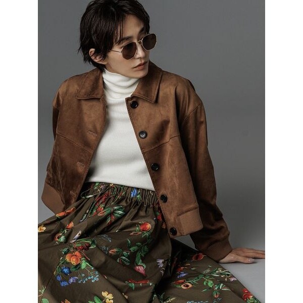 ステンカラーフェイクレザーブルゾン | ミラ オーウェン(Mila Owen