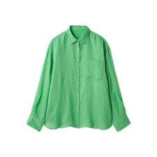 ポケット付きフレンチリネンシャツ