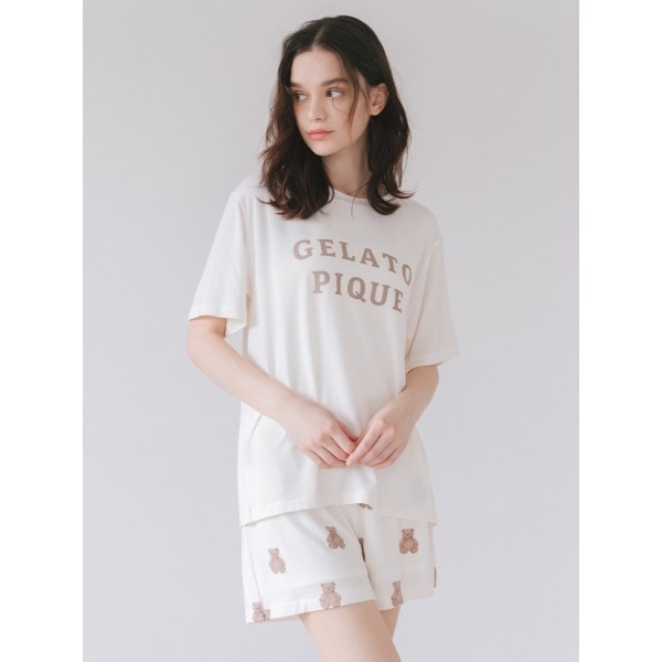 ロゴTシャツベア柄ショートパンツセット | ジェラート ピケ(gelato