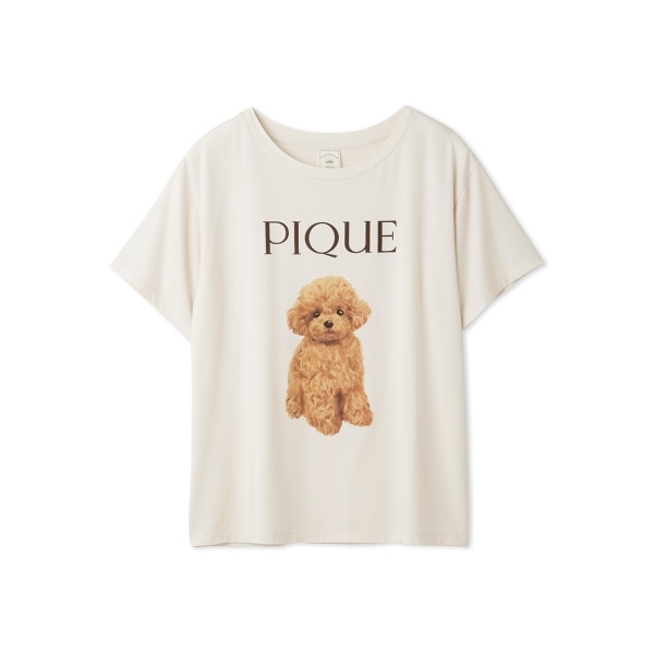 売れ筋商品 【新品】gelato piqueトイプードル柄ワンポイントTシャツ