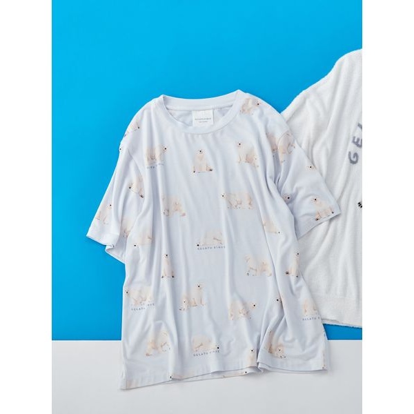 低価最新品】 gelato pique - シロクマ 冷感 Tシャツ ＆ロングパンツ