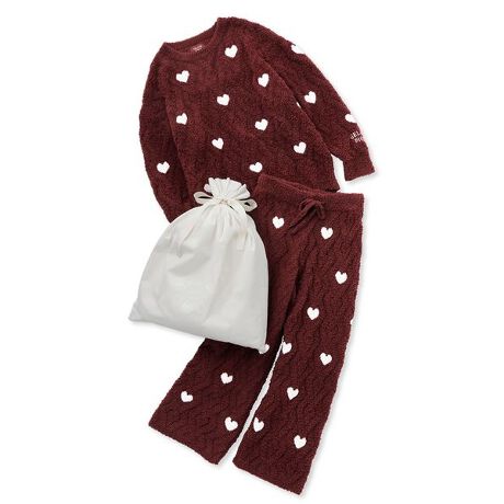 ラッピング済み】【HOLIDAY】ハートアランプルオーバー&ロングパンツ  