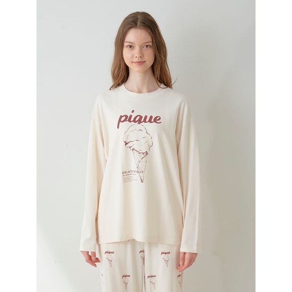 ラッピング済み】【UNISEX】ワンポイントロンT&ロングパンツSET ラッピング済み】【UNISEX】ワンポイントロンT&ロングパンツSET