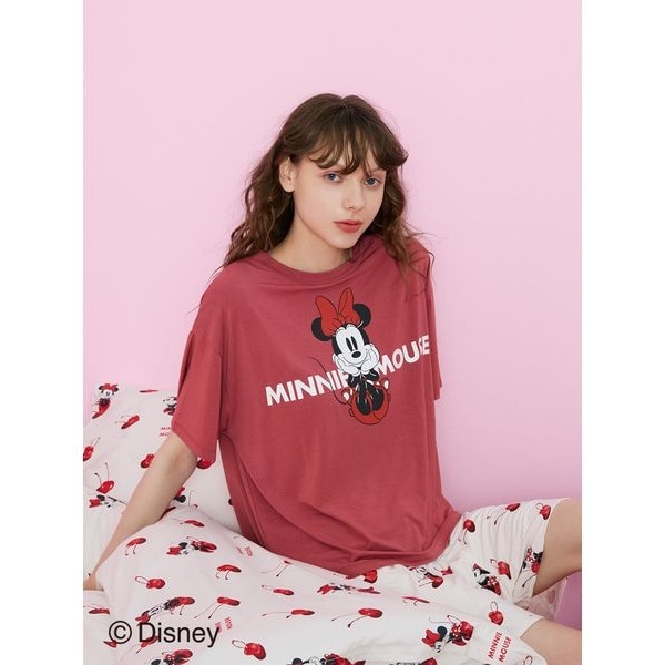 【販路限定商品】Minnie／ワンポイントTシャツ＆ショートパンツセット