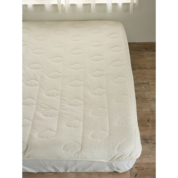 gelato pique（ジェラートピケ）ハート柄ベッドパッドシングル