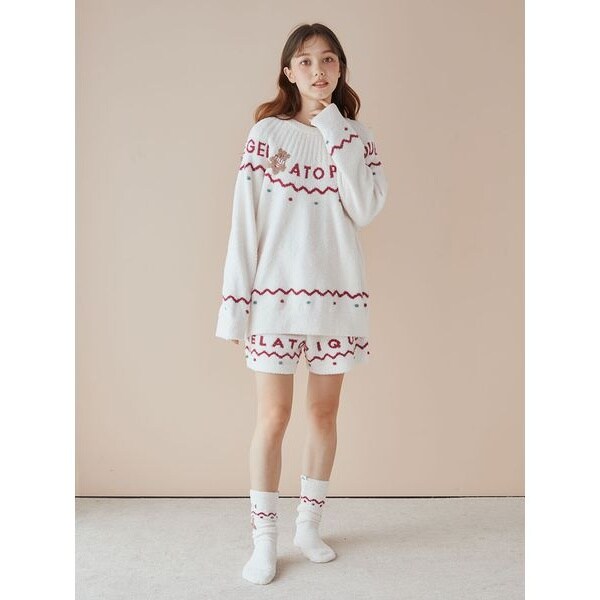 ジェラートピケ スフレネップパーカ ショートパンツ ソックス セット