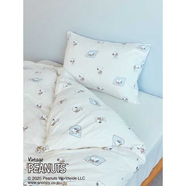 【PEANUTS】【Sleep】SNOOPY×BEAR 総柄2点セットシングル PEANUTS】【Sleep】SNOOPY×BEAR 総柄2点セット（シングル