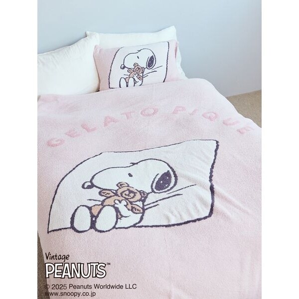 PEANUTS】【Sleep】SNOOPY×BEAR ジャガードマルチカバー