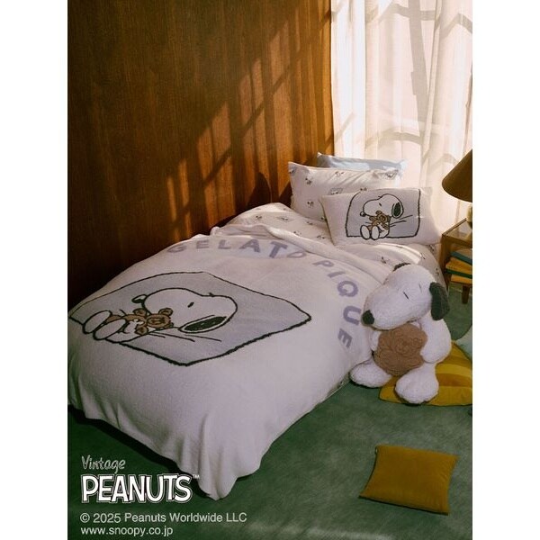 PEANUTS】【Sleep】SNOOPY×BEAR ジャガードピローケース(枕