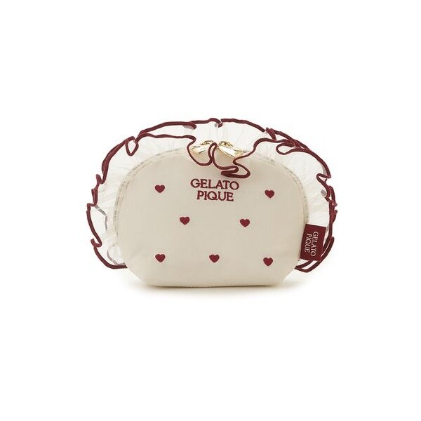 ジェラピケ★透け感【gelato pique】ドット刺繍チュールポーチ 新品未使用】ジェラートピケ ドット刺繍チュールポーチ｜Yahoo
