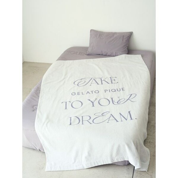 ジェラードピケ【sleep】ストライプロゴ今治タオルケット 新品2025 gelato pique｜【Sleep】ストライプロゴ 今治タオルケット