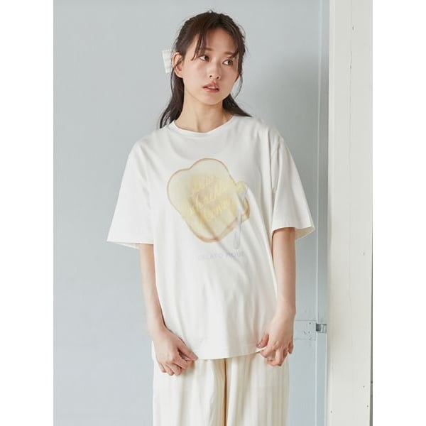接触冷感】あざらしワンポイントTシャツ | ジェラート ピケ