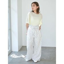 ガーゼライクロングパンツ