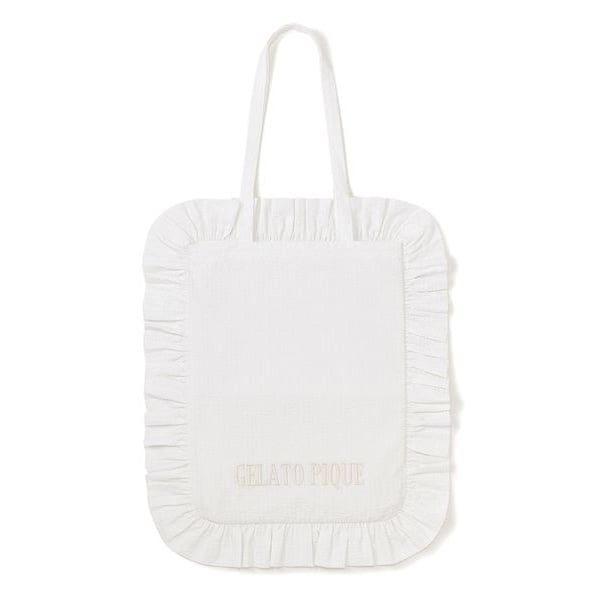 大人気!! gelato pique バイカラーデザイン パイル トートバッグ パイルロゴトートバッグ | ジェラート ピケ(gelato pique