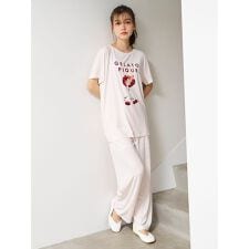 【接触冷感】COOLレーヨンデザートロゴロングパンツ