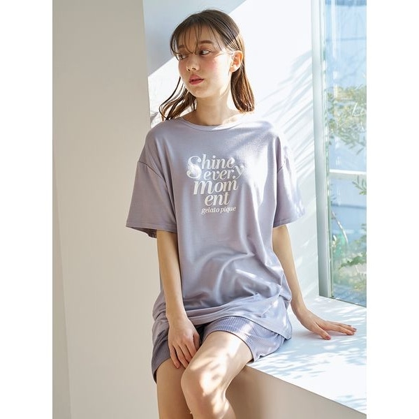 COOLレーヨンデザートロゴシャツ＆ショートパンツSET gelato pique｜COOLレーヨンデザートロゴショートパンツ