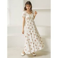 花柄カップインワンピース