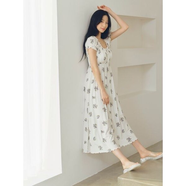 【完売品】gelato pique 花柄カップインワンピース セール】花柄カップインワンピース（ルームウェア/パジャマ