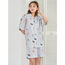 【UNISEX】SUMMER DOG総柄ハーフパンツ