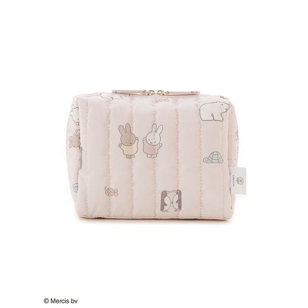 CosmeKitchen miffy キルティングポーチ＆ミラーセット Cosme Kitchen】＜miffy＞キルティングポーチ&ミラーセット