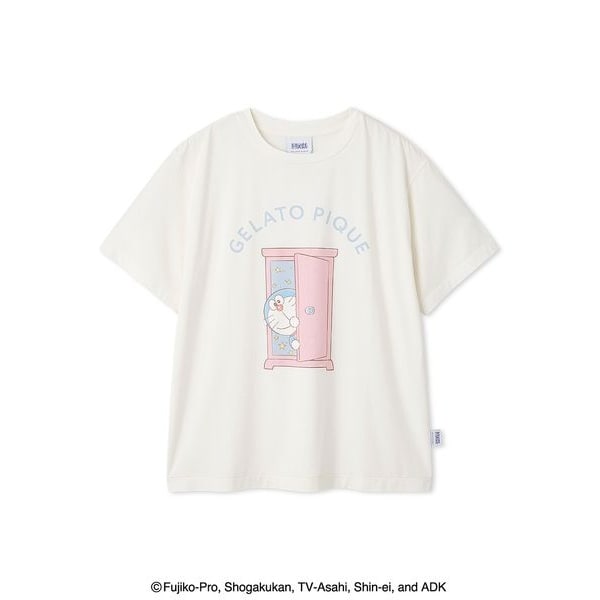 【gelato pique】接触冷感 ロゴTシャツ & リブショートパンツ 接触冷感】ロゴTシャツ&リブショートパンツセット（セットアップ