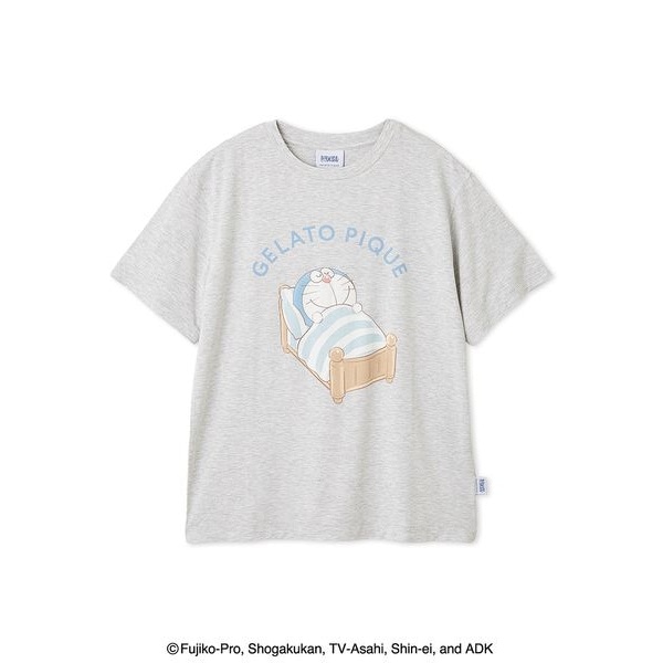 接触冷感】ロゴTシャツ&リブショートパンツセット | ジェラート
