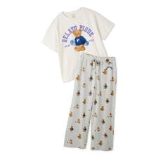 【ONLINE限定】スポーティーベアワンポイントTシャツ＆総柄ロングパンツセット