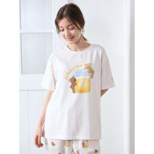 はちみつベア柄ワンポイントTシャツ