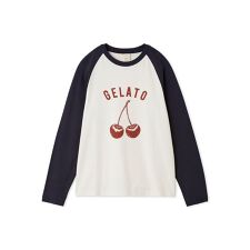 ジェラート ピケ(gelato pique)のワンポイントラグランロンT