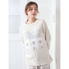 ジェラート ピケ(gelato pique)のモチーフジャガードプルオーバー